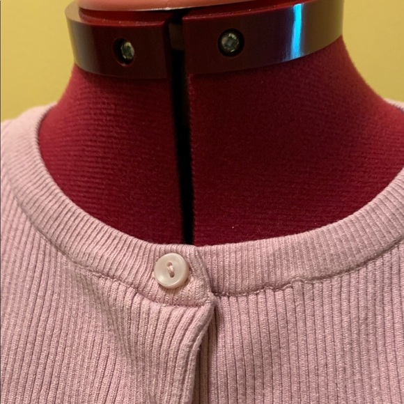 Zara Pink Ribbed Long Sleeve Top - Picture 3 of 9